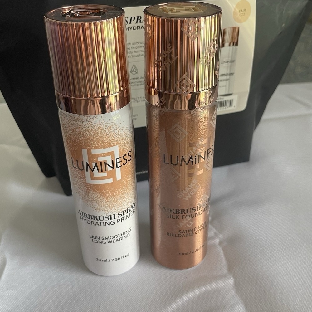 LUMINESS Silk Airbrush Spray Foundation & Primer Kit In Fair Flawless Foundation